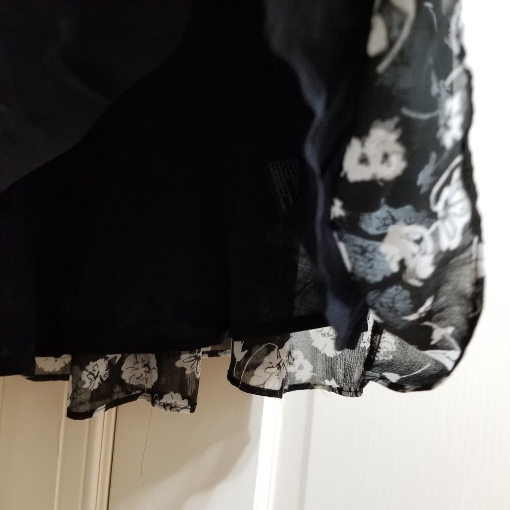 Kimchi Blue dress Small floral print maxi 90's style sleeveless lined chiffon UO - Picture 7 of 11
